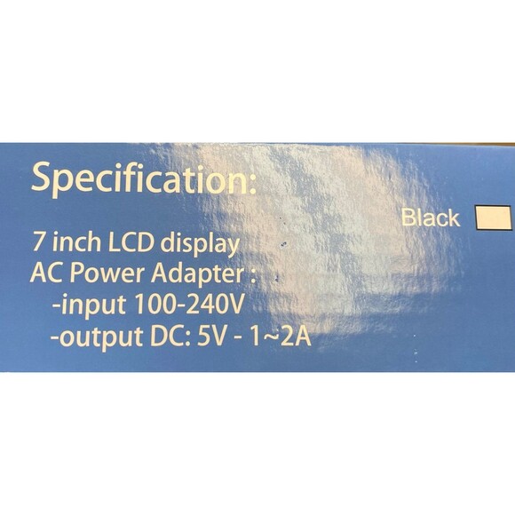 Clock Calendar Easy Read Screen 7” LCD Alarm Time Day Date - Picture 3 of 6